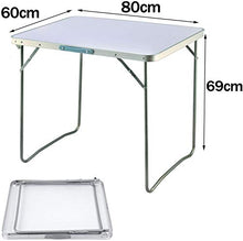 Tavolo da campeggio Tavolo da campeggio in alluminio pieghevole 80 x 60 cm Tavolo da giardino all'aperto Tavolo da tavolo Pieghevole Picnic Pieghevole, Pratico Scrivania Pieghevole Pieghevole Pieghevo