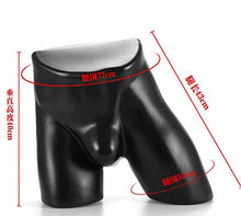 CHENGYIDA (NERO) Maschio Forma Hip Form,Uomo Biancheria Intima Costume Manichino Torso Display Incline Modello inferiore Mezzo Corpo Torso Intimo Uomo Display
