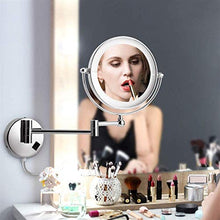 Specchio da bagno, anti-appannamento, specchio da Specchio da bagno a LED illuminato impermeabile, specchio per il trucco con luci da 8 pollici, specchio per vanità con ingrandimento 5x per bagno in b