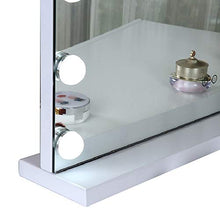 Specchio LED Desktop Specchio per Trucco a LED Evidenzia Sorgente Luminosa a LED 5 cm Specchio Argento ad Alta Definizione Touch Control 3 Temperature di Colore Antiruggine in Metallo