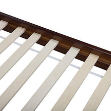 Beliani Letto Matrimoniale in Legno di Pino Scuro a Doghe 180 x 200 cm Giulia