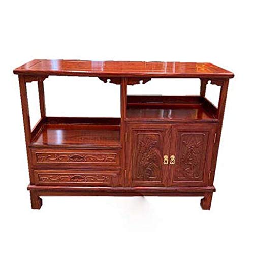 COUYY Hedgehog Legno di Sandalo Rosso Palissandro Cinese Solido Semplice di Legno Credenza E Pratico Piccolo Appartamento Tiger Piedi Tea Gabinetto