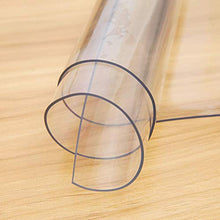 seveni Tovaglia Tovaglia in PVC Trasparente Vetro Morbido Piatto di Cristallo Copertura di Protezione per mobili Spessore Circa Trasparente Plastificata(3mm)(110x180cm/43.31x70.87in)