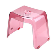 Toilette da Bagno Sgabello da toeletta Antiscivolo in plastica da Bagno con Sgabello, 39x25x30cm, Peso Max.50kg (Colore : Pink)