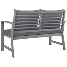 SKM Set Divani da Giardino 4 pz con Cuscini in Massello di Acacia (37.4kg)