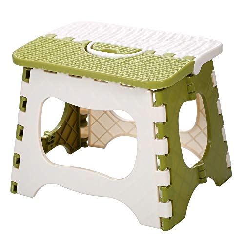 GSDJU Cucina,Portatile,Bagno,Bambini,Sgabello Basso,Doccia,Sgabello Pieghevole Pieghevole in plastica Verde Sedia Pieghevole Portatile da Esterno per Bambini e Piccola Sedia per Uso Domestico
