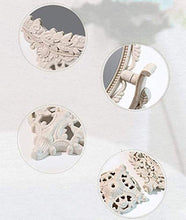 L.TSN Semplice Specchio di Bellezza Europeo Specchio per Il Trucco del Desktop Specchio bifacciale Specchio Portatile Occhiali per Il Trucco Specchio Pieghevole, Bianco, Tromba Ovale