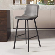 Sgabello da Bar per la Colazione Sgabelli Alti Moderni in Metallo Cucina Colazione Bar Sedia Contatore casa Sgabelli da Bar con Sedile in Pelle PU Altezza 65 / 75cm per Sala da Pranzo Bistro Pub COF