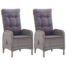 SKM Set da Bistrot da Giardino 3 pz in Polyrattan e Vetro Grigio (34.5kg)