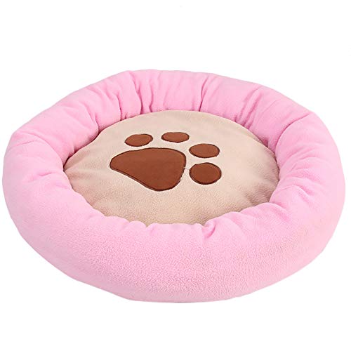 Treestar, cuccia per cani e gatti, con stampa di piedi in caldo peluche, lavabile per cani di taglia piccola, media e gatti M-55 cm