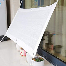 WXQIANG Bianco Backyard Ombra reticolato con occhielli, saracinesche Tasso 80% Isolamento termico resistente ai raggi UV for la struttura Courtyard tetto Villa Cortile Protezione solare, isolamento te