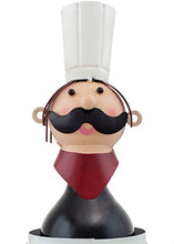 Brubaker Portabottiglie Chef de Cuisine Nostalgia Vintage Scultura - Dipinte a Mano - con Biglietto di Auguri