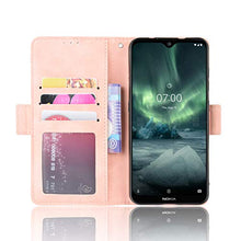 LODROC Cover Nokia 7.2 / Nokia 6.2 Flip Cover Custodia Protettiva Caso Libro in Pelle PU con Portafoglio, Funzione Supporto, Chiusura Magnetica per Nokia7.2 / Nokia6.2 - LOBYU0200746 Rosa