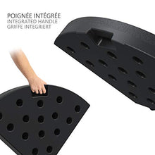 VOUNOT Base per Ombrellone da Giardino in Plastica, Riempibile con 52 Litri di Acqua o 100 kg di Sabbia, Nero