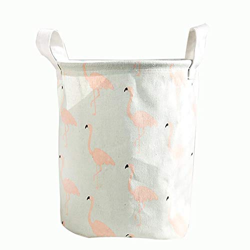 XIXIAO - Scatole portaoggetti in cotone e lino, per armadi, cassetti, armadio, cassettiera, credenza, 23 x 23 x 31 cm, colore: Verde