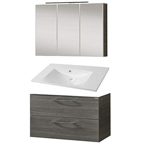 Fackelmann Set di mobili da Bagno vadea Mobiletto da Bagno/lavabo/Specchio