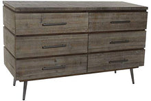 Item Como' in Legno & Metallo 121X40X75 con 6 CASSETTI