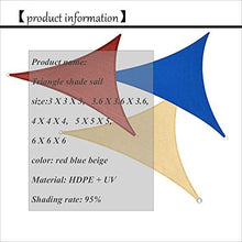 Vele parasole LQ Canopy - Patio Sun Shades - Triangolo, permeabile Tessuto, Super Resistente, più Spesso, Shelter, for Outdoor Patio Giardino di casa, Tenda Copertura in Tessuto