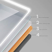 WEHOLY Specchi per il trucco a parete Specchio per il trucco Smart Mirror Touch Screen Specchio per il bagno a parete Han HD con specchio per il trucco leggero
