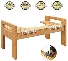 Utile Accessori per Il Bagno Sgabello da Bagno Bamboo Antiscivolo Regolabile Sgabello da Bagno Bipedal Massager in Legno Sgabello da Bagno Excellent