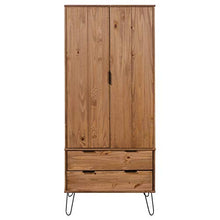 Tidyard Armadio Armadietto con 2 Cassetti e 1 Ampio Scomparto per Camera da Letto Salotto Salone Ingresso 76,5 x 53 x 196 cm