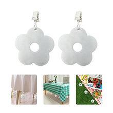 ZLDDE Clip per tovaglia Decorativa 4pcs Tovaglia Pesi Copertura da Tavolo Pesi Clip da tavola Pendente della tovaglia per la Festa Nuziale PIC-nic a casa (Color : Flower)