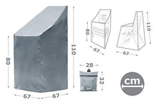 Chefarone telo impermeabile copri sedie da giardino – Telo impermeabile esterno per arredo giardi-no – Copri sedia robusto e spesso – 67x67x110 cm – Celeste – Con cordone di sicurezza e custodia