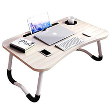 Scrivania per Laptop Tavolo Pieghevole sul Letto Comodino Grande Scrivania Pieghevole Scrivania Portatile con Tablet E Slot per Telefono Cassetto Perfetto (Color : Black, Size : 70 * 48 * 28cm)