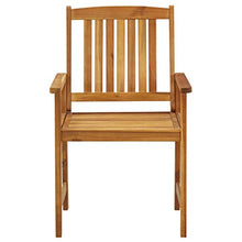 SKM Set da Pranzo da Giardino 5 pz in Legno Massello di Acacia (45.8kg)