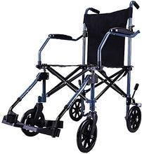 Carrozzina Leggera Carrozzina Semovente Manuale per Adulti con Borsa da Viaggio, Portatile E Pieghevole, Sedile 17,5 A