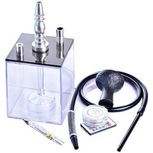 GSYH Shisha Acrilico, 33CM Arabo Narghilè Bar Set Tubo con Fumo Luce Tubo di Acqua per Il Partito Family Dining