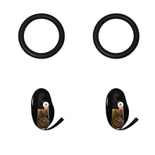 Alavo Set di tendicinghe Anello di Fitness, Anello Maniglia per Interni Strumenti per Fitness all'aperto, Ginnastica Trainer Pull-up,Nero