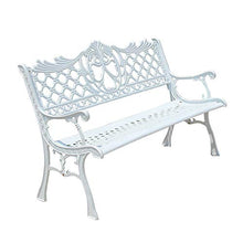 Panca da Esterno In Ghisa Panca da Terrazza da Giardino,Tempo Libero Con Schienale E Braccioli Panchina del Parco Seduta In Metallo，Utilizzato Per Banchi D'ingresso Per Mobili da Giardino,1102 Libbr