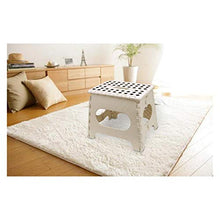 Sgabello da Bagno Super Forte Antiscivolo Lo Sgabello a Passo Pieghevole Leggero (Colore : Black)