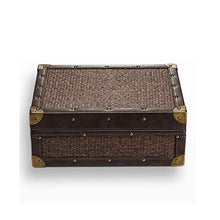 SCDZS Cigar Humidor Creativo di Sicurezza a Due Livelli a Quattro Zone Mat Antico Modello casa Cigar Box 50 Sticks Cigar Humidor Box