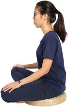 gongxi Cuscino del Sedile Cuscino Rotondo per Pouf da 40 Cm Cuscino per Pavimento in Tatami Cuscino per Yoga Morbido da Meditazione in Paglia per La Casa