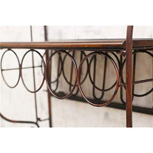 PZW Cremagliera Del Vino Semplice e Creativa Arte Del Ferro Scaffale da Parete Stile Retrò Decorazione Bar Caffè Appeso a Parete Espositore per Vino