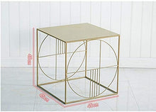 N/Z Home Equipment Flower Stand Ins Bed Table Wrought Iron Side Simple Modern Flower Stand Coffee Table Nordic Sofa Side Cabinet Corner Small Square Table Side Table Flower Stand 45X45X45cm