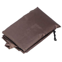Nimoa Copertura per Scatola di immagazzinaggio per Esterni: Copertura per Scatola da Esterno UV Impermeabile Antipioggia per Esterni 123 * 62 * 55 cm per Giardino Cortile(Marrone)