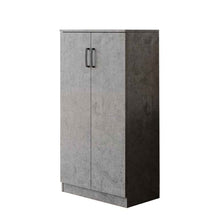 Argonauta Italia Armadio scarpiera Multiuso Grigio Cemento Legno nobilitato 2 Ante h130x71x38