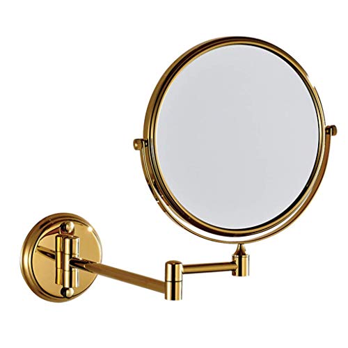 SHY Supporto da Parete per Specchio cosmetico, Specchio per Il Trucco Ingrandimento 3X Specchio cosmetico a Doppia Faccia Specchio da Bagno da Barba in Camera da Letto