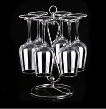 LXH-SH Cremagliera del Vino Titolare Nana Metallo Calici, Tavolo Calici Stendino Holder Standing Wine Cup Organizer 16.1x16.1x32.8cm scaffali Vino contatore