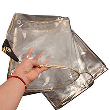 SFGSA Tarpaulin Waterproof Heavy Duty Trasparente Copertura di qualità Premium Realizzata Telo Impermeabile Esterno con Occhielli 0.5MM,1mX5m