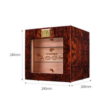 XUSHEN-HU Cigar Box, Tre Strati di Cedar Cigar Humidor, Piano Vernice Cigar Cabinet Good Mood, Good Life (Colore: Brown) Sigaro