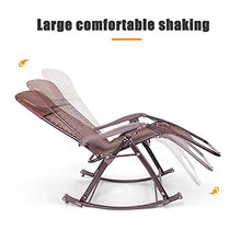 PAKUES-QO Zero Gravity Patio Lounge Sedia reclinabile Sedia da Esterno Pieghevole Regolabile per Viaggi/Vacanze/Interno/Esterno Peso del Cuscinetto 150 kg