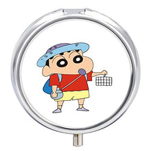TIANAIS - Scatola rotonda per pillole Shin-Chan (94), piccola scatola per pillole, in metallo, compatta e leggera