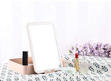 WM Specchio di Stoccaggio Portatile Pieghevole Specchio Il Trucco Leggero A Specchio con Specchio di Vanità Specchio Il Trucco A LED con Piccolo Specchio mirror-10.24 (Color : Pink)