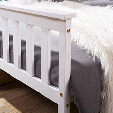 WYLZLIY-Home Struttura Letto Rete del Letto Letto Matrimoniale Telaio A Letto Matrimoniale in Legno Bianco Pino con Telai A Doghe per Adulti, Bambini, Adolescenti