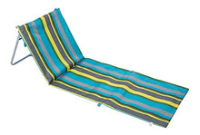 Unbekannt III Spiaggia con Schienale Pieghevole, a Righe Blu, 162 x 58 cm, 10037599