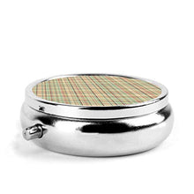 Scatola rotonda per medicina portatile, mini portapillole in metallo, dispenser per tascabile, borsa da viaggio, idea regalo